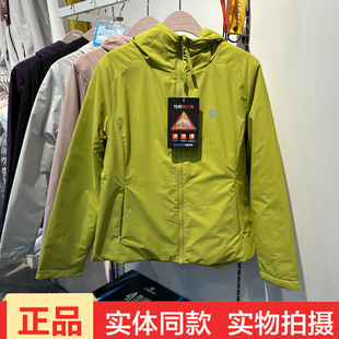 2026新款超氧云鹅轻薄连帽羽绒服女短款绿色鹅绒防风保暖外套户外