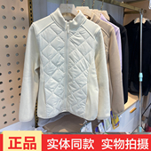 动氧9912羽伦美羊绒立领保暖拉链棉袄开衫 外套女奥粒绒拼接上衣25