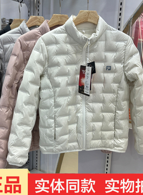 轻系5W620洁米冬女立领轻薄羽绒服时尚宽松纯色休闲压胶保暖外套