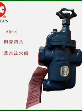正品台湾DSC蒸汽疏水阀倒吊桶式附旁路凡981K替代阿姆斯壮991K6分