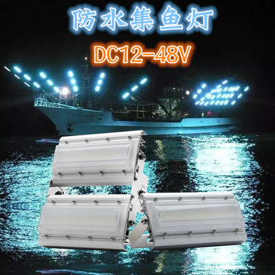 渔登 DC12V24VLED集鱼灯青光鱿鱼灯快艇LED钓鱼灯红光诱鱼灯