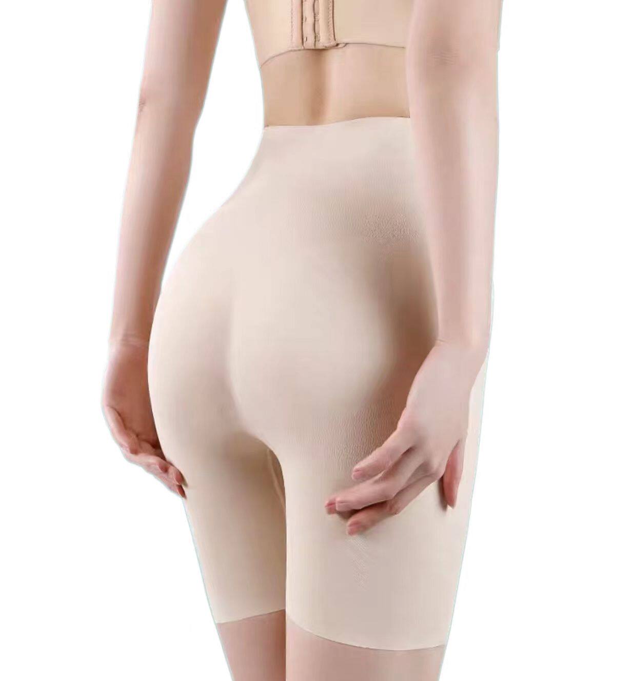 保险裤高腰内裤强力收腹小肚子束缚收腰美体安全裤防走光纯色短裤