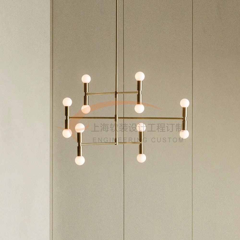 Atomium Pendant北欧现代简约装饰售楼处楼梯间LOFT挑空极简吊灯,家装灯饰光源,客厅吊灯,淘宝优惠券,粉丝福利购,淘宝优惠卷