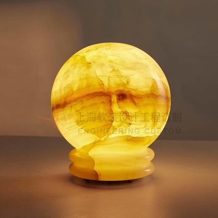 Ayesha Table Lamp法式轻奢极简玉石台灯书房阅读台灯卧室床头灯