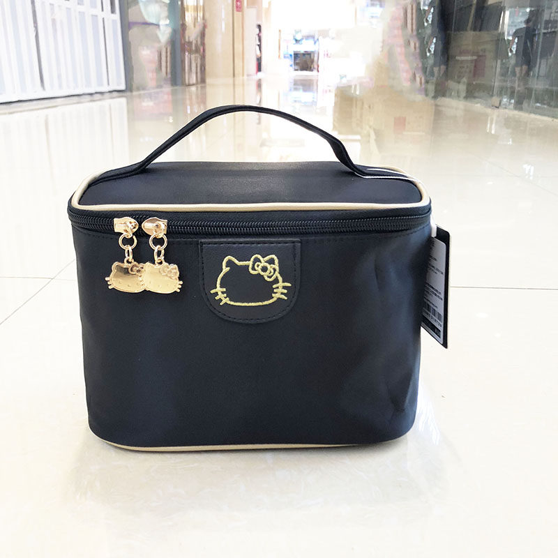 雾花HelloKitty韩版黑色手提化妆包收纳包简约大容量洗漱包小方包,箱包皮具/热销女包/男包,小方包,淘宝优惠券,粉丝福利购,淘宝优惠卷