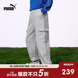 儿童裤 新款 子男童女童工装 裤 PUMA彪马童装 潮流舒适棉质长裤 春季