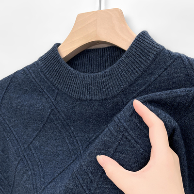半高领针织衫男春秋冬2025新款