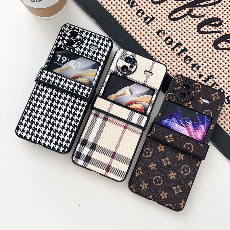 【印花皮纹】vivoxflip手机壳适用于vivo x flip保护套皮壳个性创意时尚高档男女轻薄X Flip简约铰链全包vivo