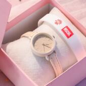 小表盘迷你轻奢艺术多巴胺精致高颜值韩版 时尚 简约女初中学生手表