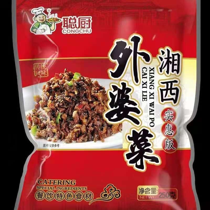 聪厨湘西外婆菜下饭菜湖南特产咸菜方便速食泡菜清淡酱菜干菜袋装-封面