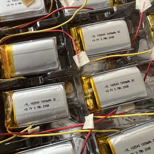 3.7V聚合物锂电池1000mah带保护板胎压仪小熊早教机规格102540