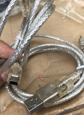 mini usb T型接口线 USB数据线 MP3手机连接线 5P数据线 1米铜线