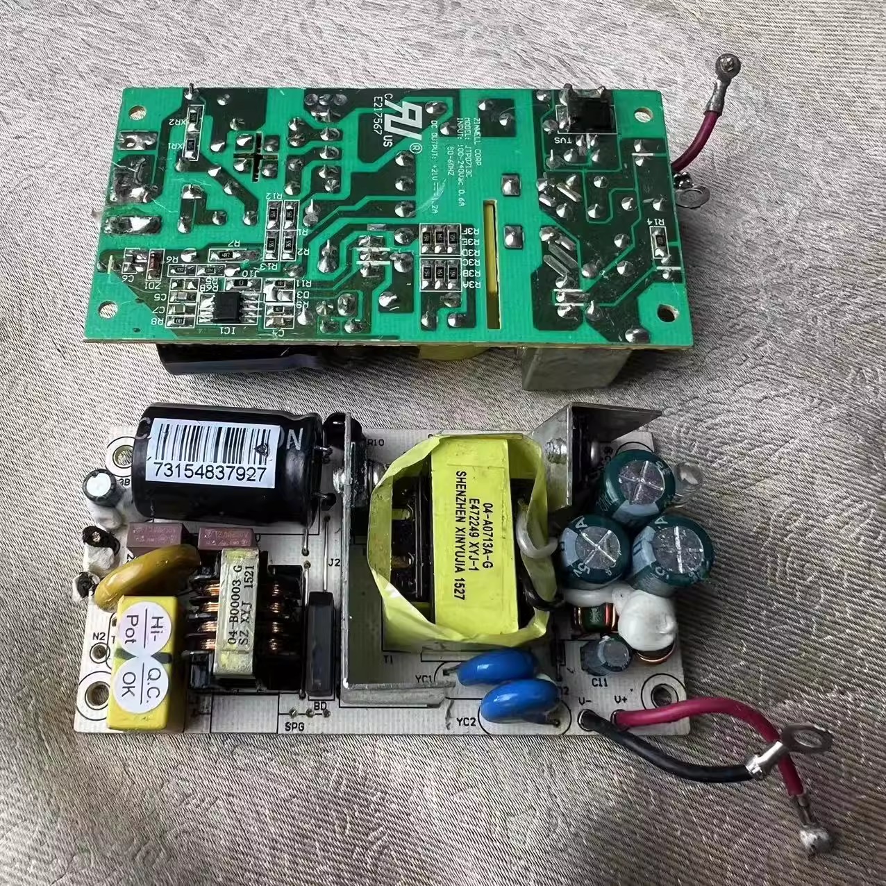 DIY原装拆机21V1.2A裸板开关电源PCBA电源适配器板机器内置电源板