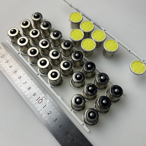 汽车货车24V货车led刹车灯泡12v尾灯白光COB单脚双尾转向灯倒车灯