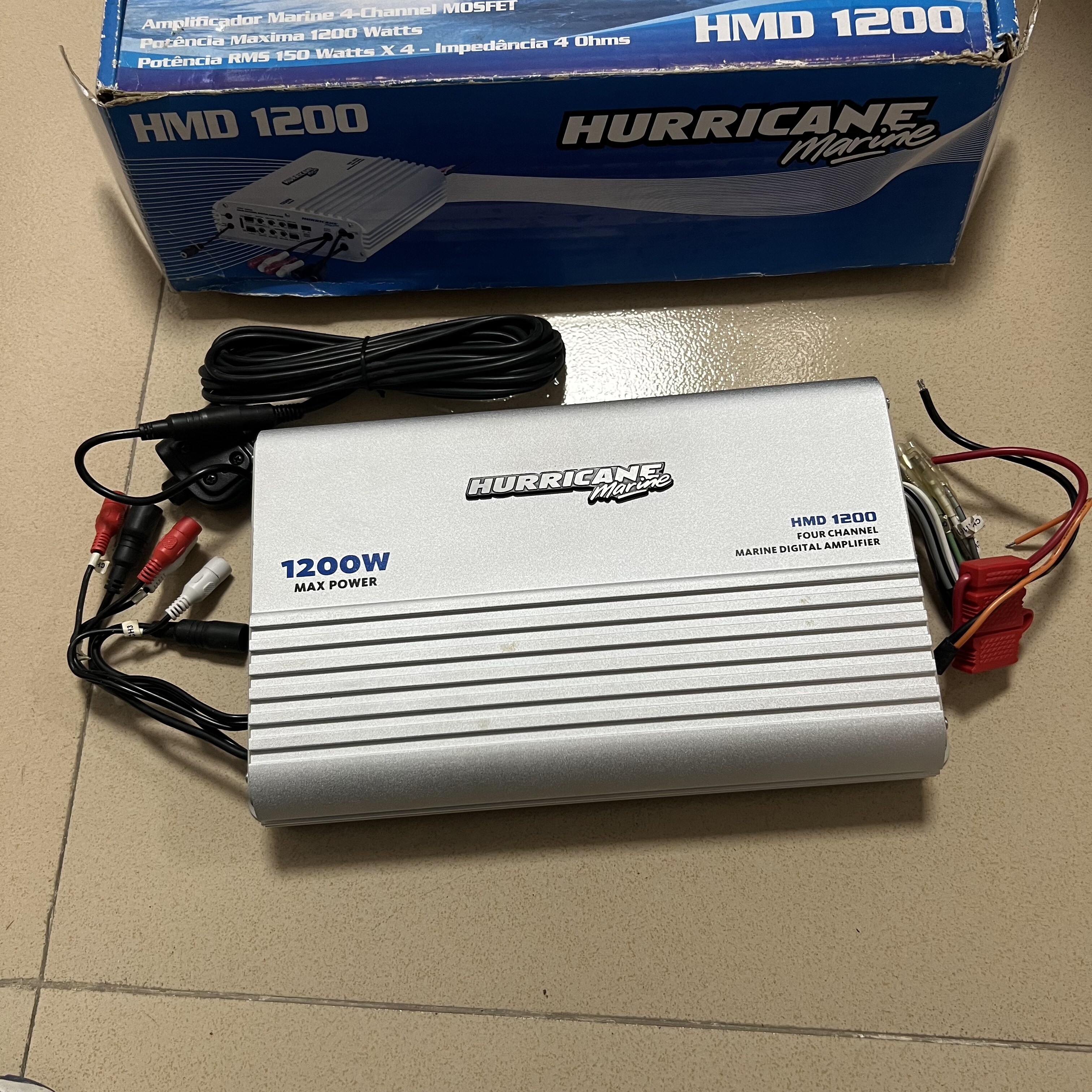 美国HURRICANE汽车游艇功放a/b类功放音响改装升级4路1200W重低音