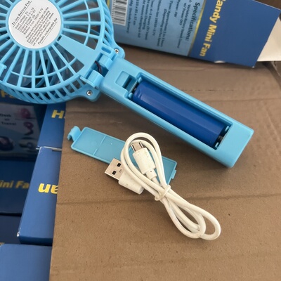 福利品 手执小电风扇迷你桌面夏天便携式学生宿舍办公室可折叠