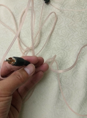 FM天线适用收音头MD音响功放调频收音机天线75欧T型2.6米同轴天线