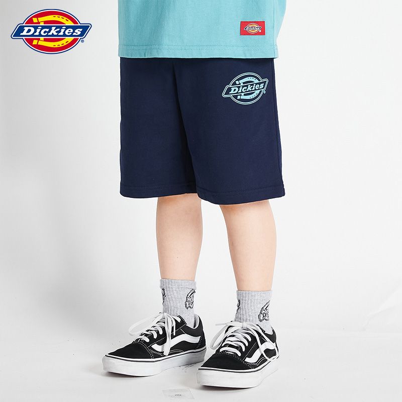 Dickies男女童短裤户外纯棉宽松款夏季休闲透气五分裤221K30LSD09