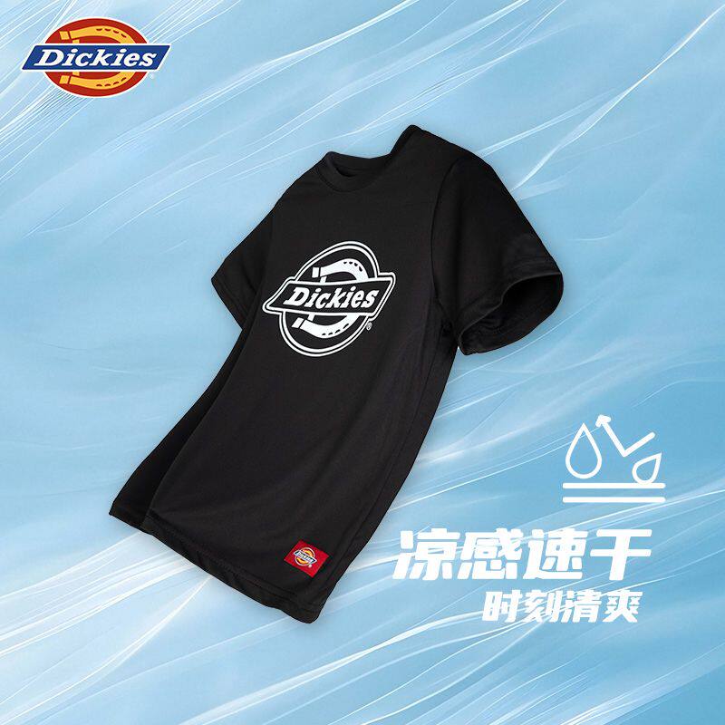 Dickies儿童反季2025年新款圆领上衣休闲透气t恤短袖252K30LSD322