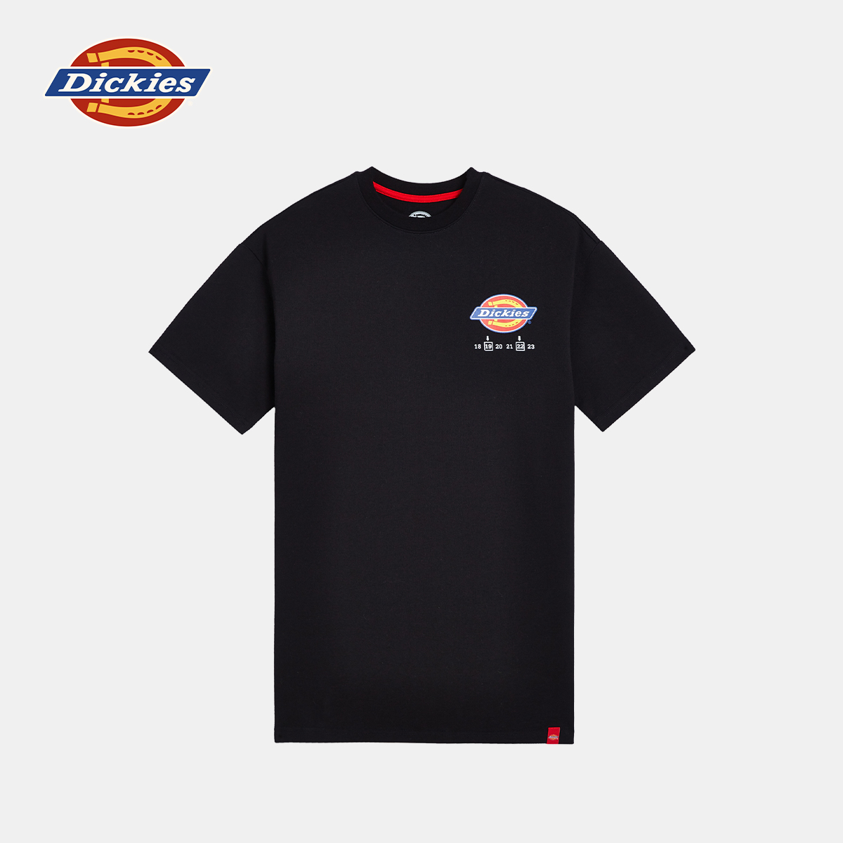 Dickies童装20夏女中大潮童后背字母彩色印花圆领短袖连衣裙清仓