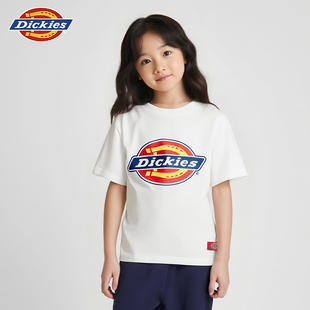 t恤儿童纯棉宽松潮牌体恤上衣 清仓男女童短袖 Dickies童装 2025夏季