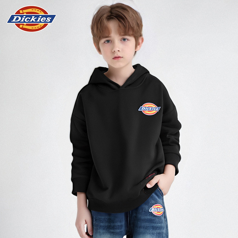 Dickies童装男童卫衣2025新款春秋款儿童连帽衫女童长袖上衣外套A
