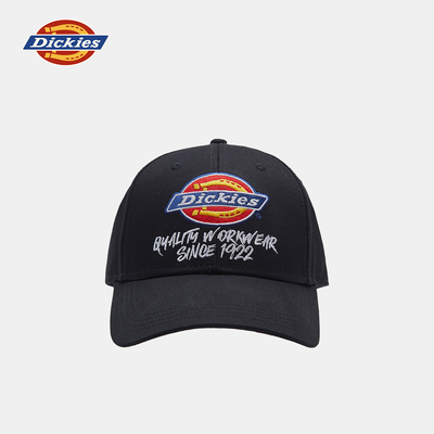 Dickies男女中大潮童24年新款防晒遮阳帽新款绣弯檐棒球帽鸭舌帽