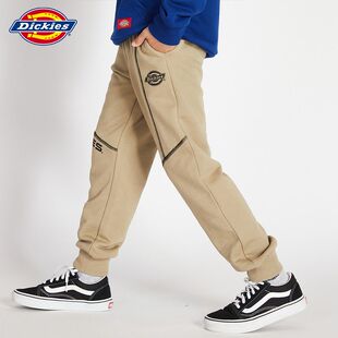 松紧针织裤 Dickies儿童休闲裤 版 中大童街头复古潮流微弹修身 时尚