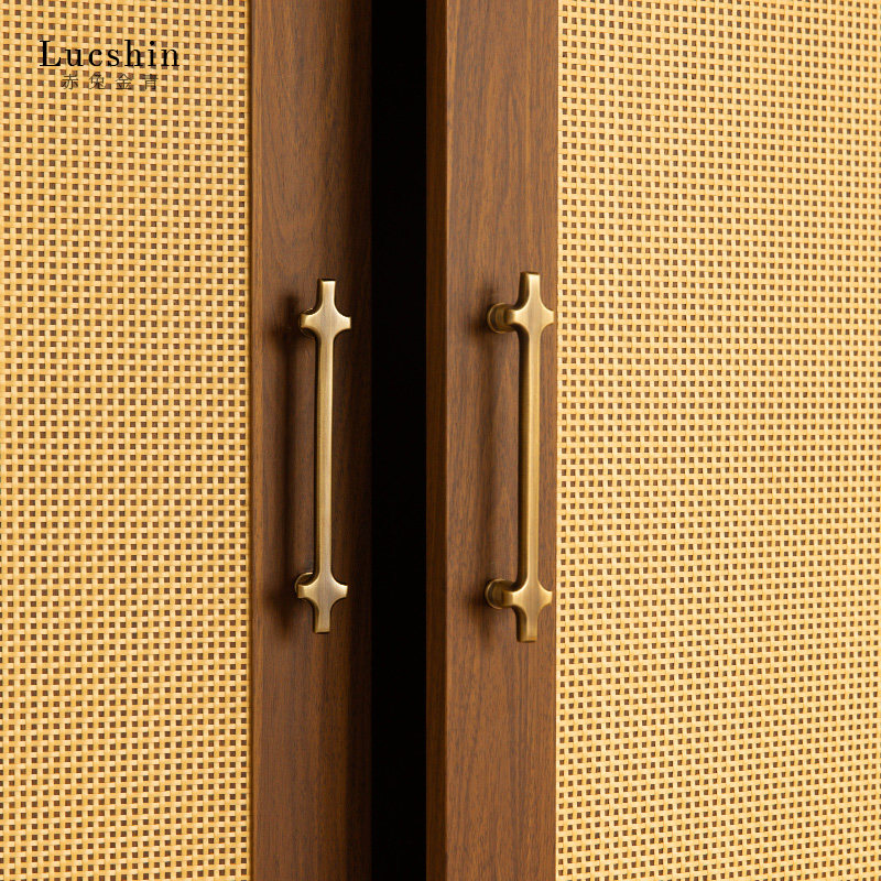 极简橱柜法式意式高端实心纯黄铜拉手电镀金色衣柜门鞋柜长条把手,基础建材,小拉手,淘宝优惠券,粉丝福利购,淘宝优惠卷