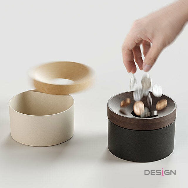 mordeco revov 磁性旋转零钱盒硬币储存钱罐桌面收纳盒首饰杂物盒