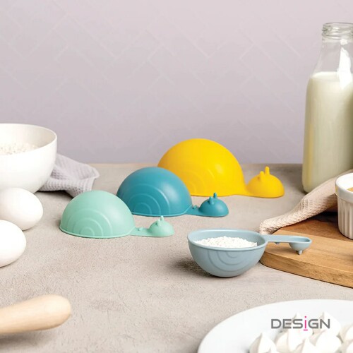 以色列Ototo Design蜗牛量勺量杯四件套奶粉勺多用途叠放套娃装