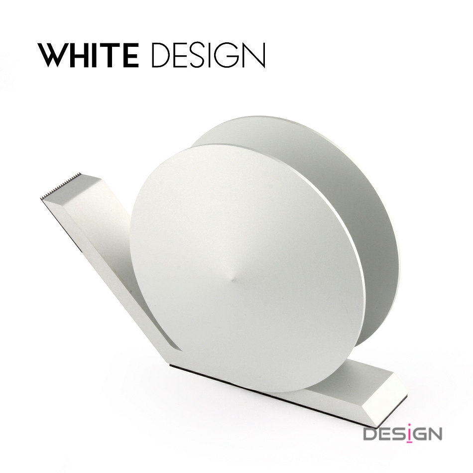 White Design创意金属铝合金胶带切割器胶带座桌面胶带架高端摆件