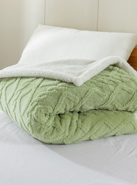 纯色塔夫绒空调毯夏季毛毯沙发毯子午睡盖毯学生宿舍床上保暖被毯