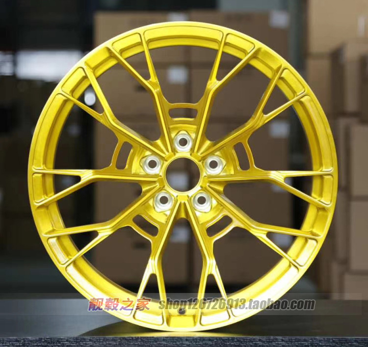 18/19/20寸适用于野马奥迪RS奔驰C S E级宝马5 7系金色锻造轮毂