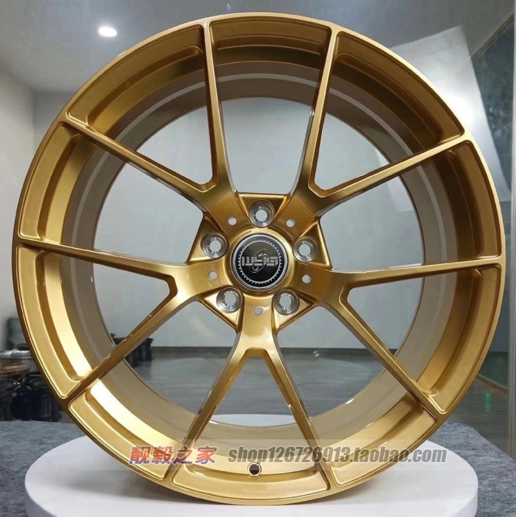19/20/21/22寸适用奥迪奔驰宝马320 535 525 730 740金色锻造轮毂
