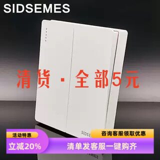 国际电工五孔开关插座面板86型