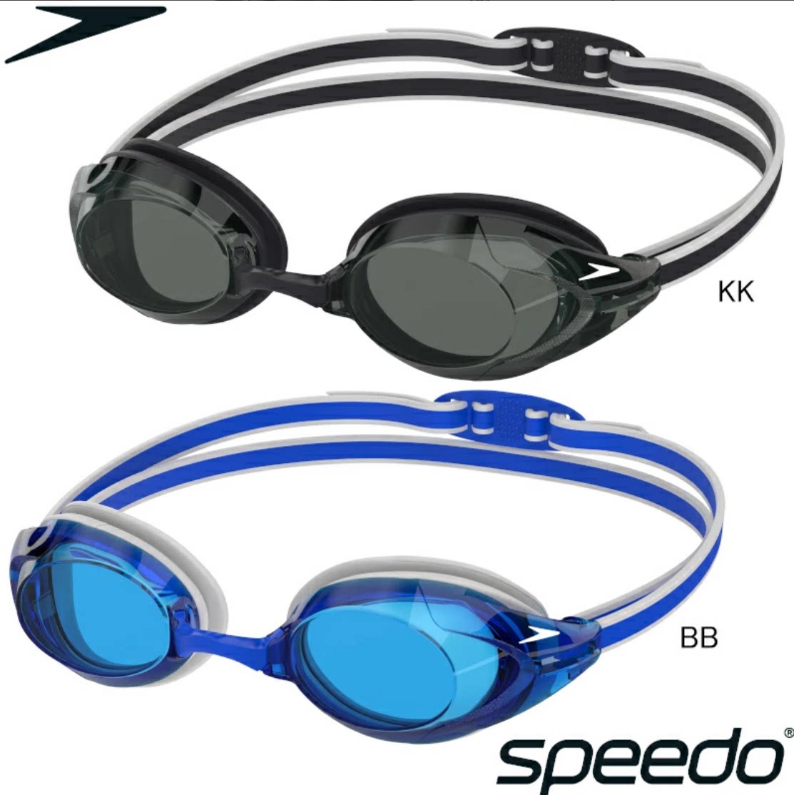 Speedo速比涛竞速泳镜防雾Vanquisher 3.0比赛训练游泳镜SE02550