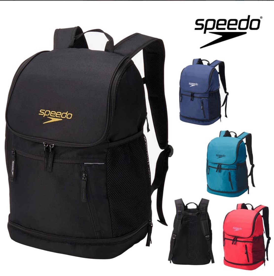 Speedo速比涛游游泳收纳包防水速干多功能大容量双肩背包SE22604