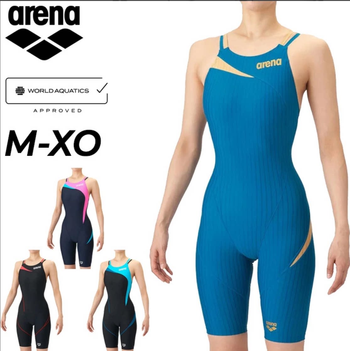 Arena阿瑞娜竞技连体泳衣露背竞速游泳训练健身游泳衣女AS6SRC56L