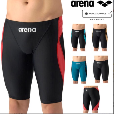 Arena阿瑞娜游泳衣大码比赛竞速AQUA健身泳裤男fina泳裤AS6SRC55M