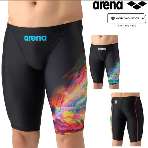 Arena阿瑞娜游泳衣专业比赛竞速AQUA健身泳裤男fina泳裤AS6SRC72M
