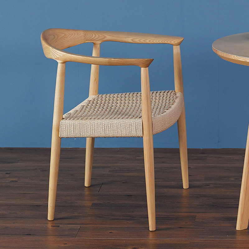 Northern Europe Simplicity Kennedy President Study leisure time Armchair White wax solid wood Handrail Dining chair Rattan chairin the Business/Office Furniture , Office Furniture , Office Chair , Lounge chair  category - from Buy2taobao.com to provide professional Taobao agent buy service