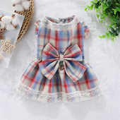 猫咪衣服可牵引 狗衣服中小型犬泰迪比熊夏装 宠物jk裙宠物夏季 薄款