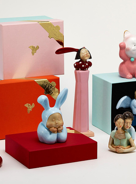 【清】稀奇艺术瞿广慈《天使比比》轻奢创意家居摆件桌面雕塑卧室