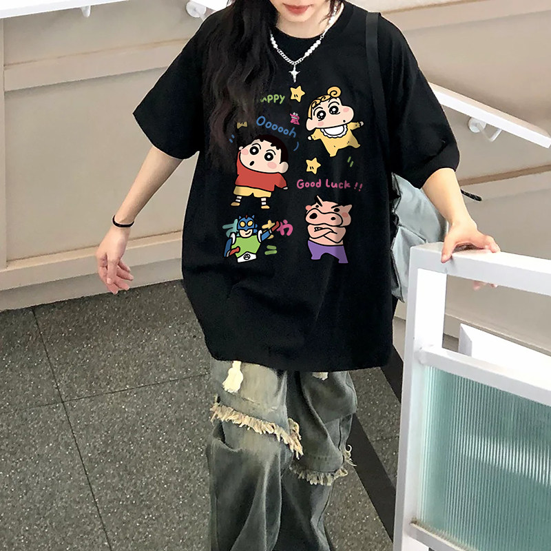 美式复古正肩重磅纯棉短袖t恤女宽松oversize中长款2025新款上衣