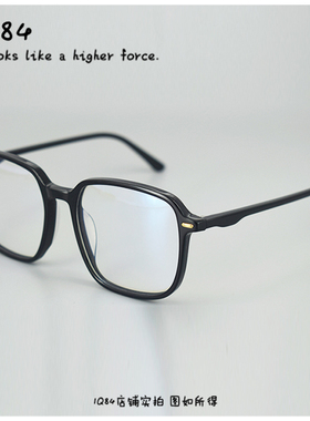 新品黑框方框板材大框眼镜框架素颜瘦脸可配镜片MJ102FE078