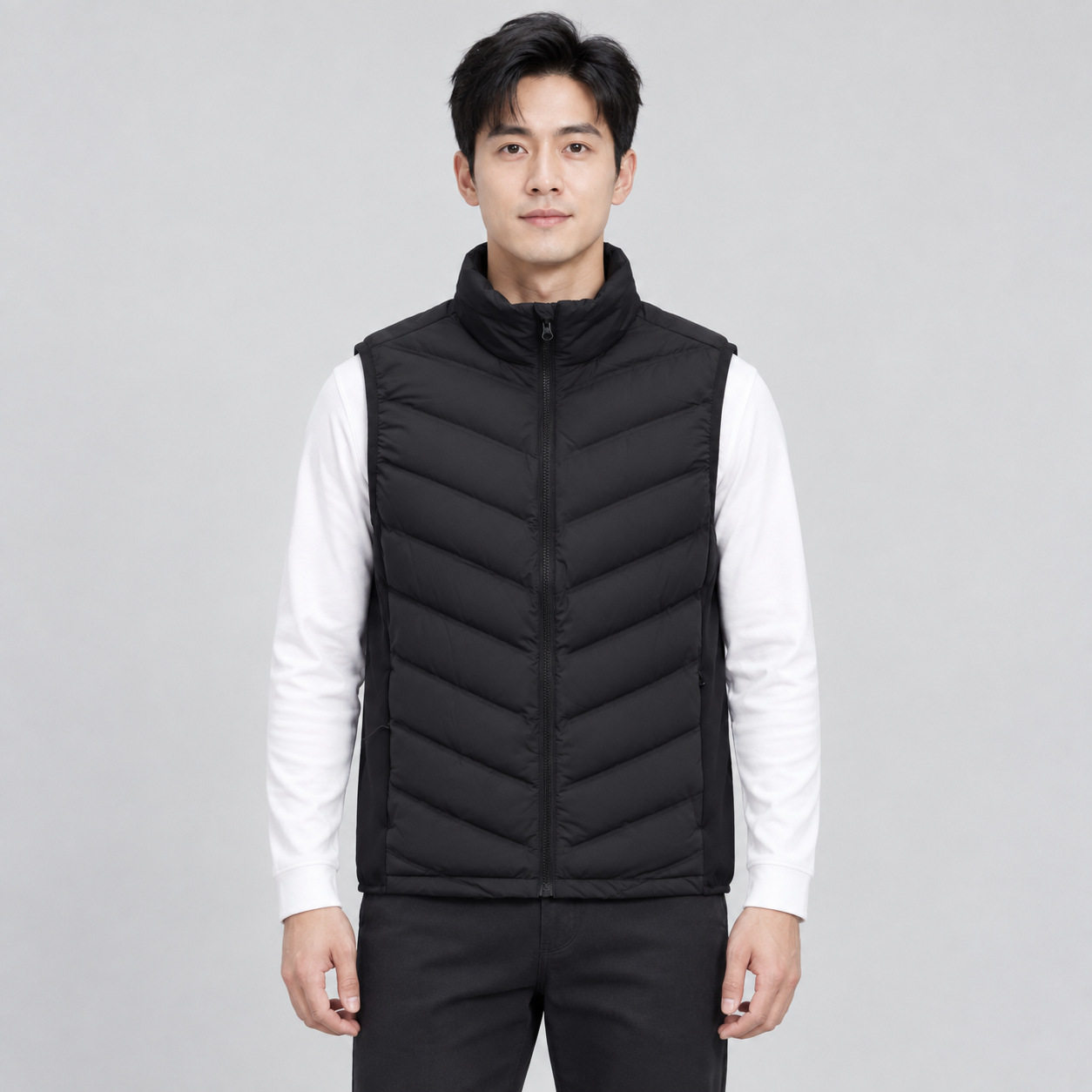 羽绒服马甲男保暖男士羽绒马甲立羽绒马甲