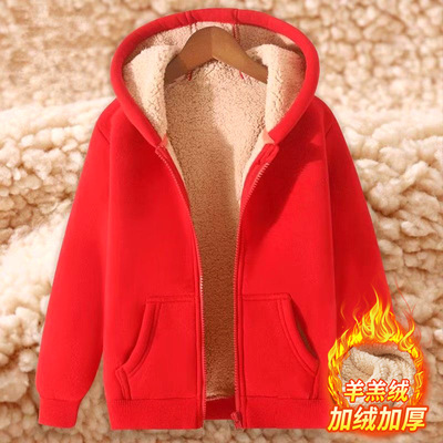 羊羔绒外套男秋冬季2025