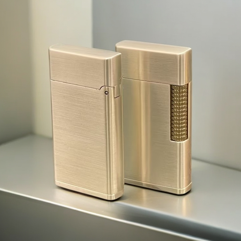 手工经典时尚航空铝新款渡银煤油打火机个性超薄待机长高档男士礼