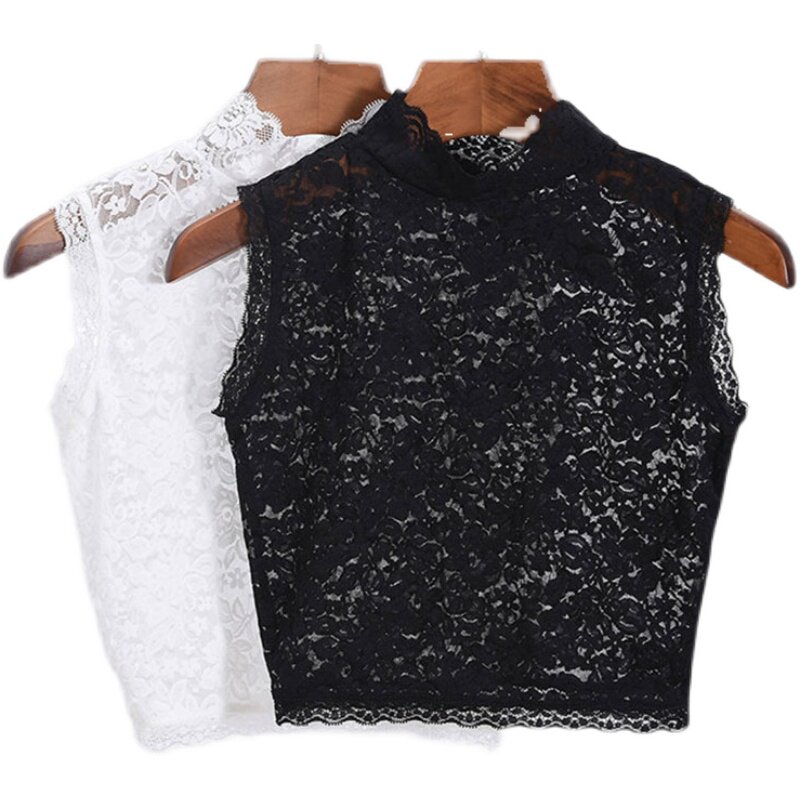 FALSE COLLAR NEW HIGH-GRADE LACE VERSATILE HIGH-STRETCH UNDERCOLLAR WOMENS AUTUMN AND WINTER SWEATER DECORATION